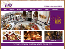 Tablet Screenshot of bellavinowinebarstl.com